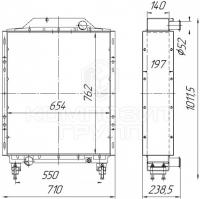 2822К.1301015 Радиатор МТЗ-2822/3022 (алюминий) Композит-Групп - Интернет-магазин тракторных запчастей Дизель-Техника, Екатеринбург