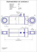 ЦГ-160.80х860.11 Гидроцилиндр стрелы К-700 - Интернет-магазин тракторных запчастей Дизель-Техника, Екатеринбург