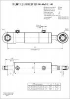 ЦГ-80.40х400.700.11 Гидроцилиндр погрузчика ПКУ-0,8 с шс (Профмаш) - Интернет-магазин тракторных запчастей Дизель-Техника, Екатеринбург