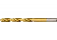 Сверло по металлу, 5 мм, HSS, нитридтитановое покрытие, цилиндрический хвостовик Matrix (717500) - Интернет-магазин тракторных запчастей Дизель-Техника, Екатеринбург
