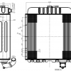 156-1301010 Радиатор водяной Т-150 6-ти рядный алюминиевый (LRc 0650) LUZAR - Интернет-магазин тракторных запчастей Дизель-Техника, Екатеринбург
