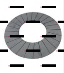 45-1604047 Накладка на диск сцепления ЮМЗ - Интернет-магазин тракторных запчастей Дизель-Техника, Екатеринбург