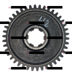 А25.37.119 Шестерня (z=42) ведомая - Интернет-магазин тракторных запчастей Дизель-Техника, Екатеринбург