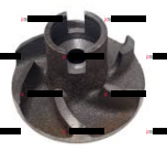 Д65-1307031 Крыльчатка водяного насоса (пластик) - Интернет-магазин тракторных запчастей Дизель-Техника, Екатеринбург