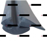 Т30.45.143А Профиль уплотнения стекол Т-25, Т-30 - Интернет-магазин тракторных запчастей Дизель-Техника, Екатеринбург