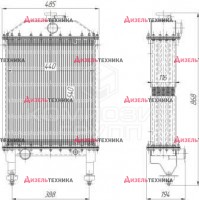 1321-1301015 Радиатор МТЗ-1221 5-ти рядный алюминиевый 1321К.1301015 (Композит Групп) РФ - Интернет-магазин тракторных запчастей Дизель-Техника, Екатеринбург